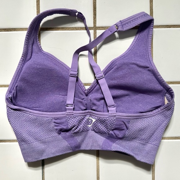 Gymshark Vital Seamless V Neck Sports Bra - Picture 5 of 7